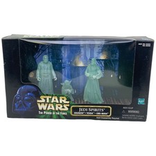 Star Wars Power Of The Force Jedi Spirits Action Figure Set Anakin Yoda Obi-Wan