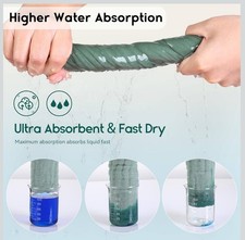 Unnivoll Muslim Baby Washcloths 6 Pack Gradient Green