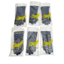 Lot of 6 Vtg Fownes Girls Navy Blue 100 Everyday Cotton Gloves Japan Size 4