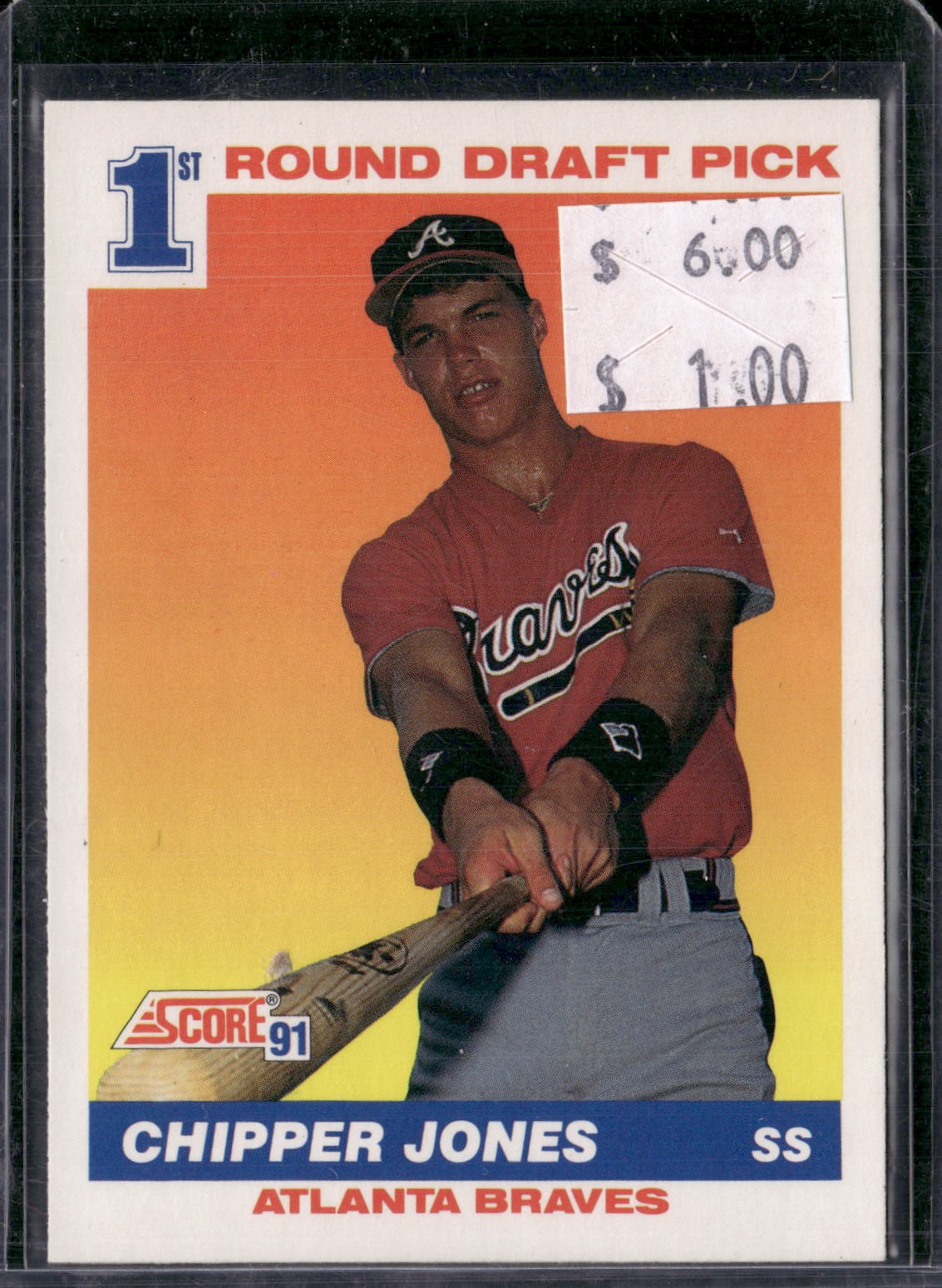 1991 Score #671 Chipper Jones