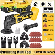 Cordless Oscillating Tool for DEWALT 20V Battery DCB206-2 w/ 6 Speeds Multi Tool