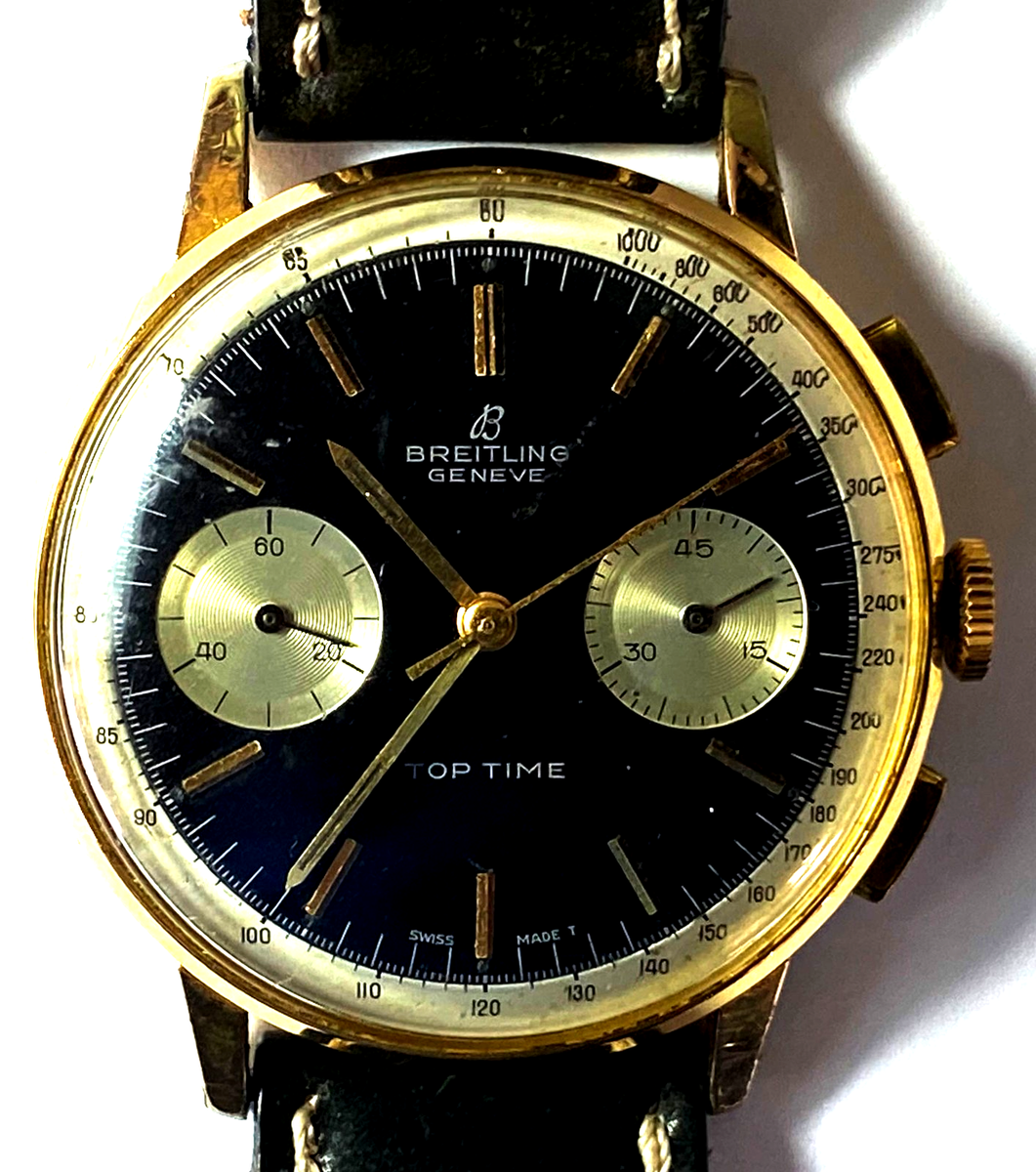 1960's Breitling Chronograph Top Time Gold Capped & Stainless 35mm
