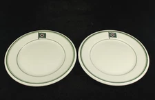 Pair of 6⅜" Plates - Texaco Oil Marine - Wellsville China - Ohio
