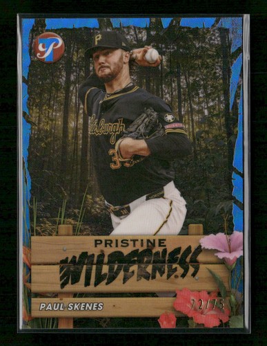 2026 Topps Pristine Paul Skenes Pristine Wilderness Blue Refractor #/75 #PW-13