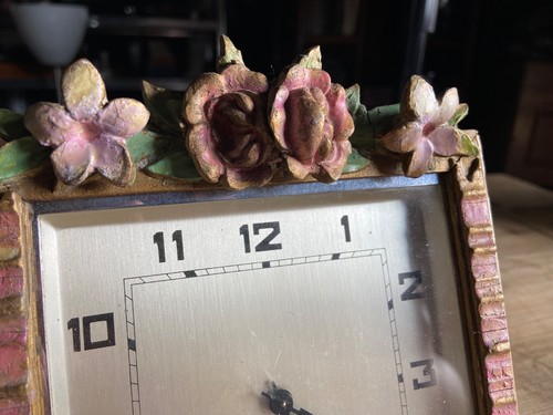 BARBOLA FRAMED VINTAGE CLOCK 1920S - Picture 5 of 14