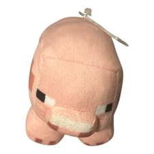 Minecraft Pig Plush 7” Pink Stuffed Animal Doll Mojang Jinx Video Game Toy