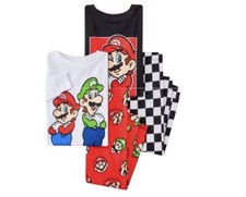 Nintendo Super Mario 4 Piece Size 5T Pajama Set New With Tags
