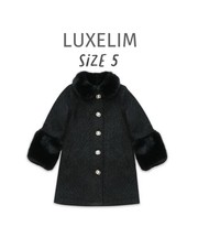 Luxelim sz 5 Nadine black Wool Coat