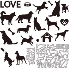 Dogs Cutting Dies for Card Making Puppy Cut Die for DIY Scrapbooking Journal Emb