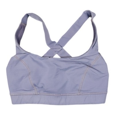 Lululemon Sports Bra womens 4 blue sports gym running training cross back size 4