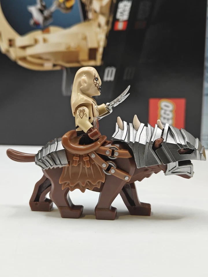 NEW LOTR Azog with Armored Brown Warg Custom Lego Minifigure The Hobbit - Image 4 of 4