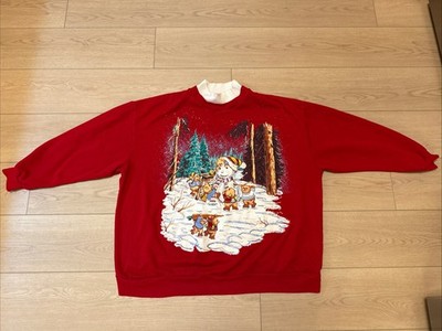 Nutcracker Plus Size Christmas Sweater Oversized Holiday Bears Snowman Trees 2x