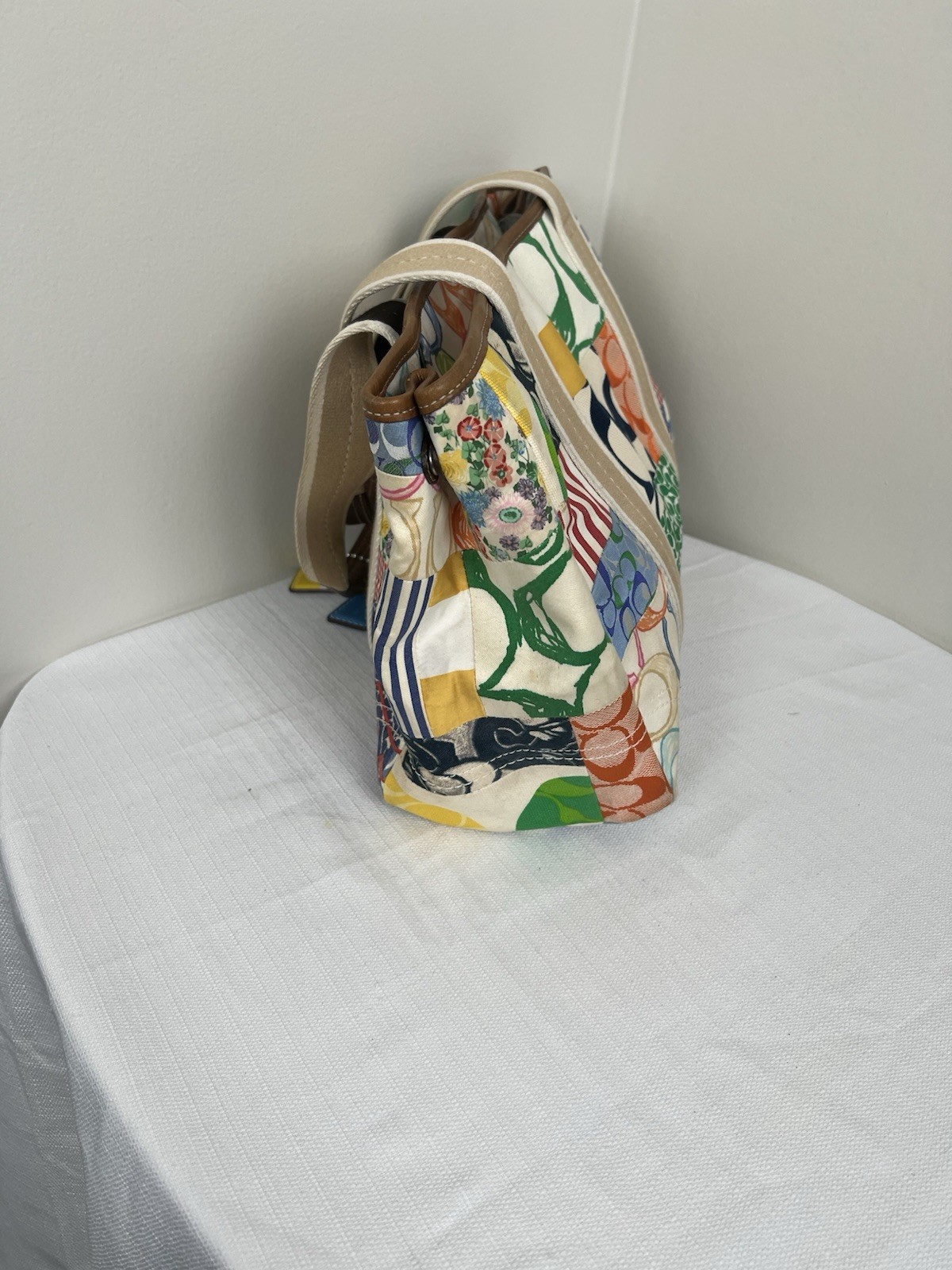 Coach Hampton Spring Patchwork Multi-color Dual H… - image 6