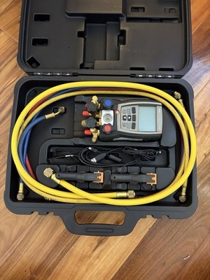 Testo 570 Digital Manifold Gauge Set w/Hoses HVAC Refrigeration Analyzer