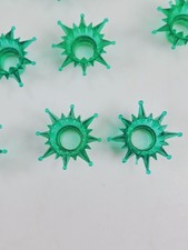 Green Starburst Light Covers Sphere Replacement Lights Plastic Star Lot Of 10