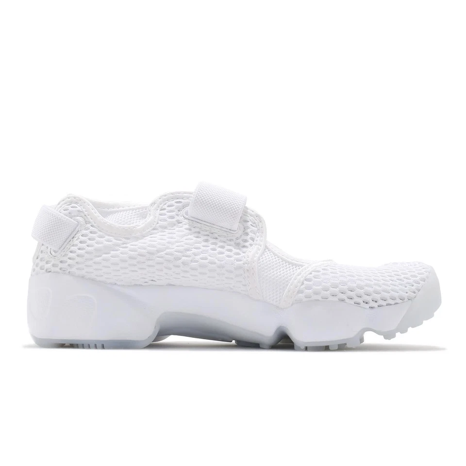Nike Mujeres Air Rift BR Breeze Triple Blanco Mujeres Zapatos Informales Tenis 848386-100 Foto 3 de 4