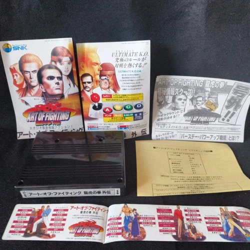 Used, the Path of the Warrior -Art of Fighting 3- Neo Geo MVS Cartridge, Working