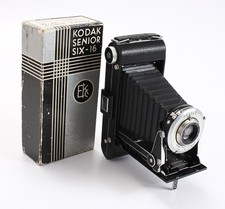 KODAK SENIOR SIX-16, 130/6.3 K.A. SOME HAZE , BOXED, STIFF FOCUS/cks/201407