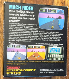 Sammlerzustand ! MACH RIDER - Small Box Nintendo NES Spiel Entertainment System