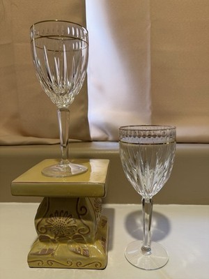 2 Ambassador (Lenox, 90 s) Crystal Goblets - Good used condition