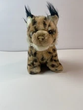 Vintage Russ Berrie Lynx Plush No.259 Stuffed Animal Korea 80s Leopard Cat