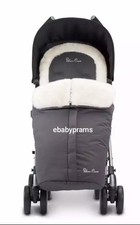 Silver Cross Reflex Luxury Fur Footmuff - Pewter Grey 