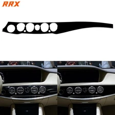 Glossy Piano Black Center Console Dashboard Cover For Benz S-Class W222 2013-20