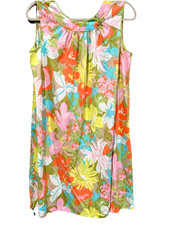 VTG Lorraine Nightgown Bright floral sleeveless MEDIUM