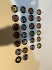 LOT of 26 Vintage Camaro Mustang Charger Hot Wheels Redline Button Badge