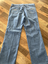 Vintage High Rise Blue Jeans Made In USA size W37 L 30 RN 15928