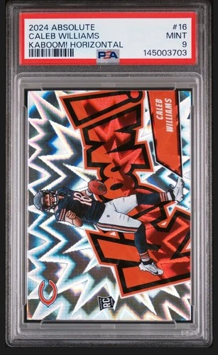 2024 PANINI ABSOLUTE KABOOM! HORIZONTAL #16 CALEB WILLIAMS ROOKIE RC PSA 9 Mint