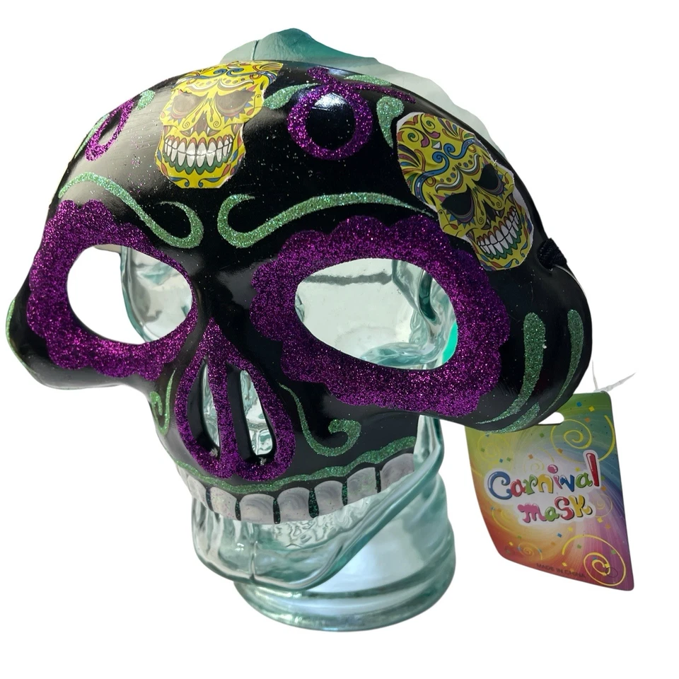 Jacobson Hat Halloween Day of the Dead Carnival Mask Adult Unisex Muertos NEW - Image 3 of 4