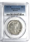 1917-D Reverse Walking Liberty Half Dollar : PCGS XF45