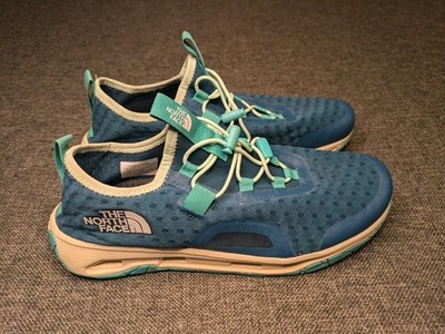 The North Face Womens Size 10 Skagit Blue Moss Amphibious Water Shoes Sneakers