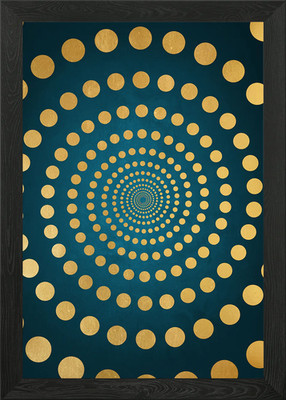 Spiralkreis Illusion gerahmtes Wandbild Poster Leinwanddruck Bild