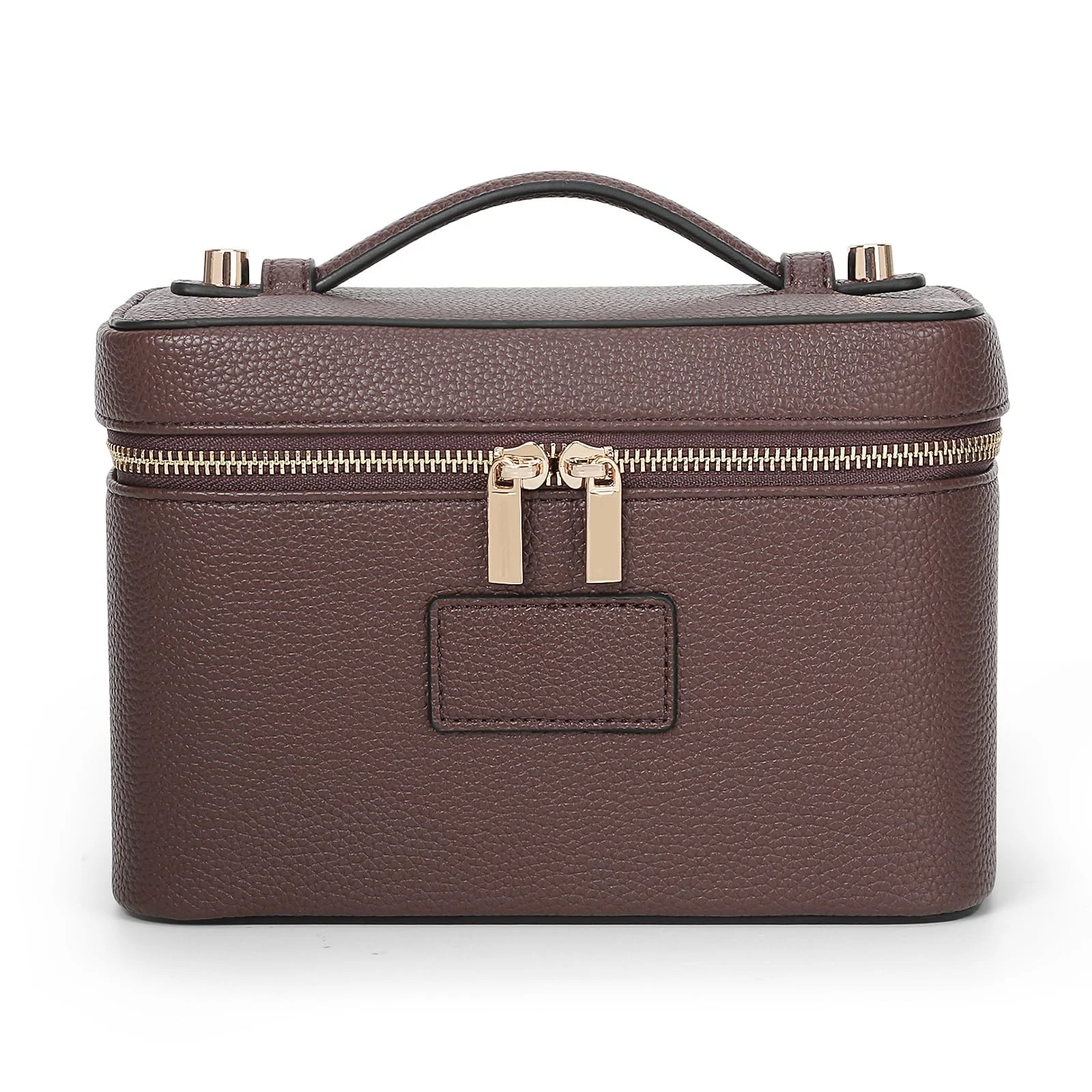 HiTotes Makeup Bag Vanity Case for Women Leather Cosmetic Bag Travel Toiletry...