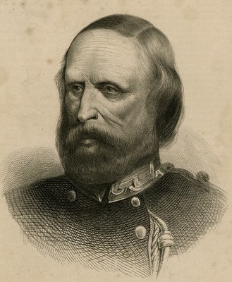 Antiker Druck-PORTRAIT-GUISEPPE GARIBALDI-GENERAL-ITALIEN-Anonym-ca. 1860