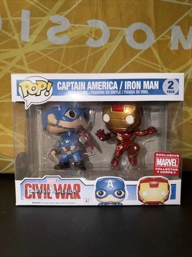 Funko Pop! Captain America/Iron Man #2-Pack - Marvel Collectors Corps