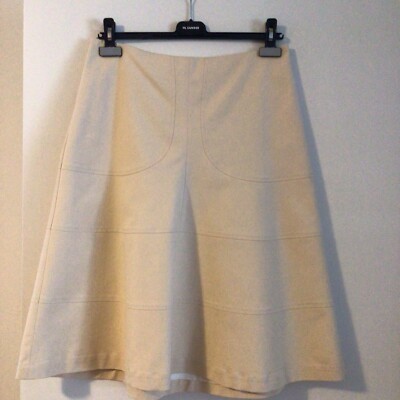 Jil Sander, Rock, beige, Gr. 36