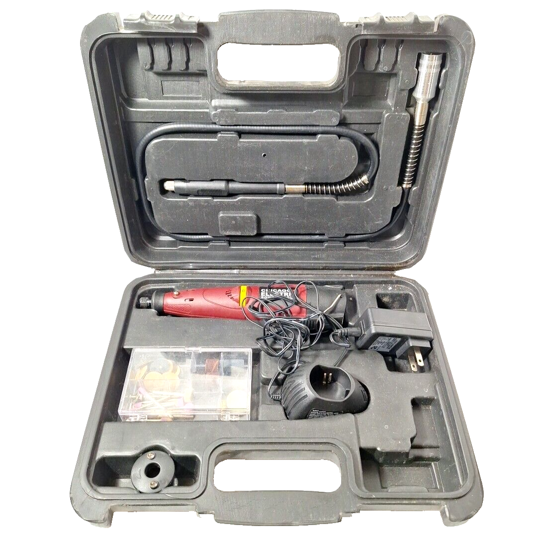 Chicago Electric Rotary Tool Dremel Kit 69946 With Case eBay