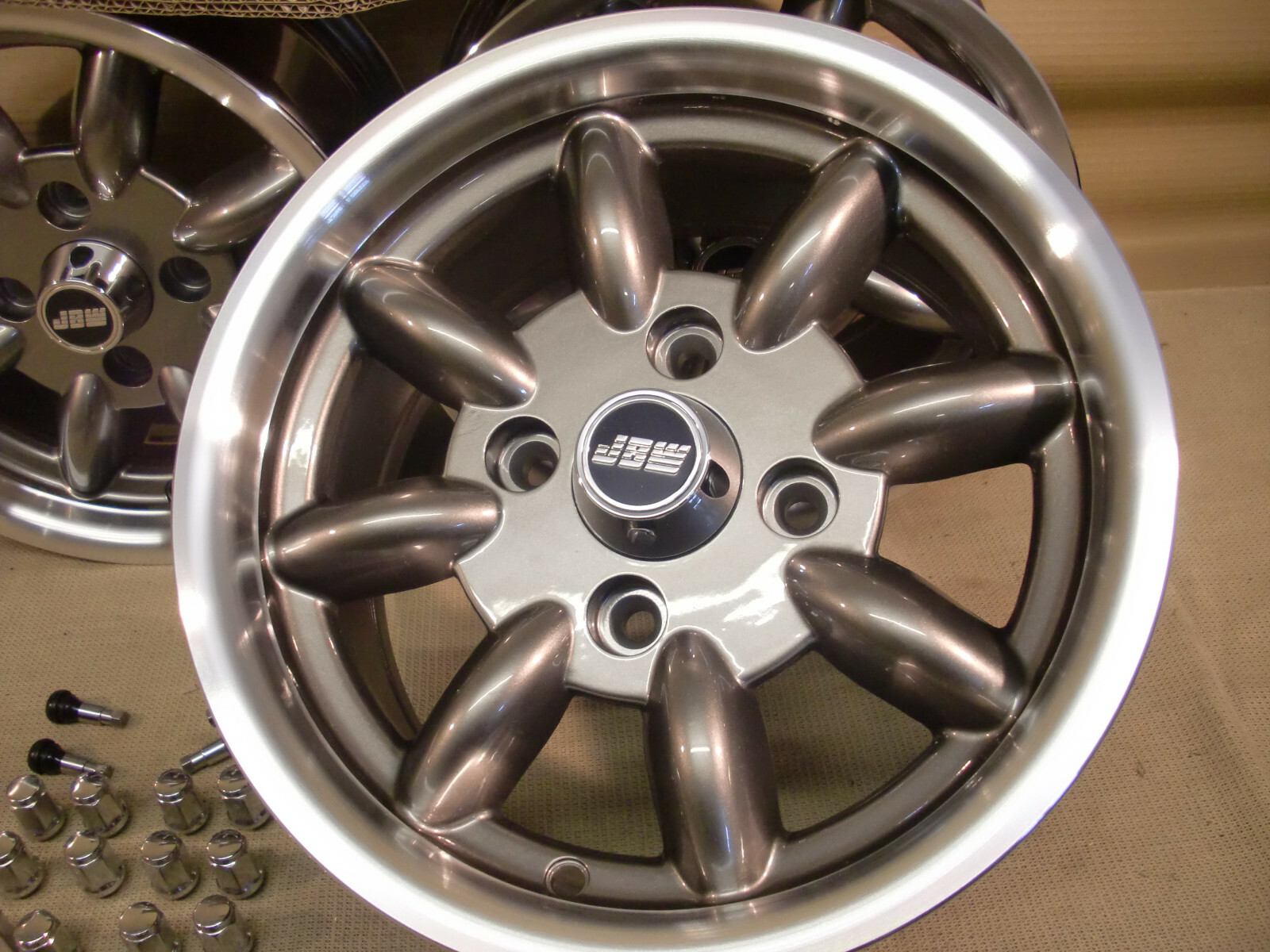 FORD ESCORT CORTINA CAPRI 6X13 ALLOY WHEEL SET JBW MINILIGHT STYLE 13X6 ...