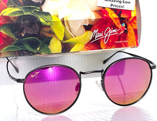 NEW Maui Jim NAUTILUS Bronze Titanium POLARIZED Sunrise Lens Sunglass P544-14