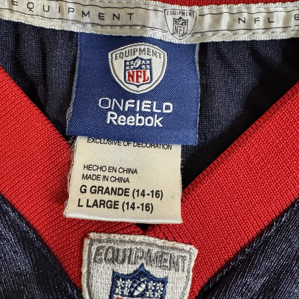 Camiseta Texans Niños Grande Azul #8 Schaub NFL Reebok Foto 2 de 4