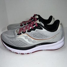 Saucony Ride 14 Womens Beige Running Walking Sneaker Sz 8 PWR Run