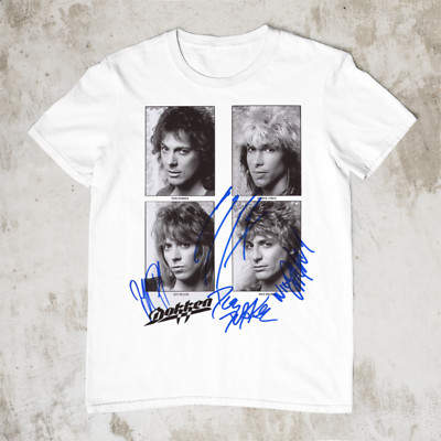 Member Dokken Singned T SHIRT White Size S To 4XL NL1323