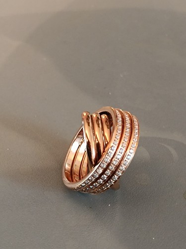 Genialer Rosegold Ring Christ edelstahl OVP mehr als 100Zirkoniasteine NP 149€ - Bild 17 von 24