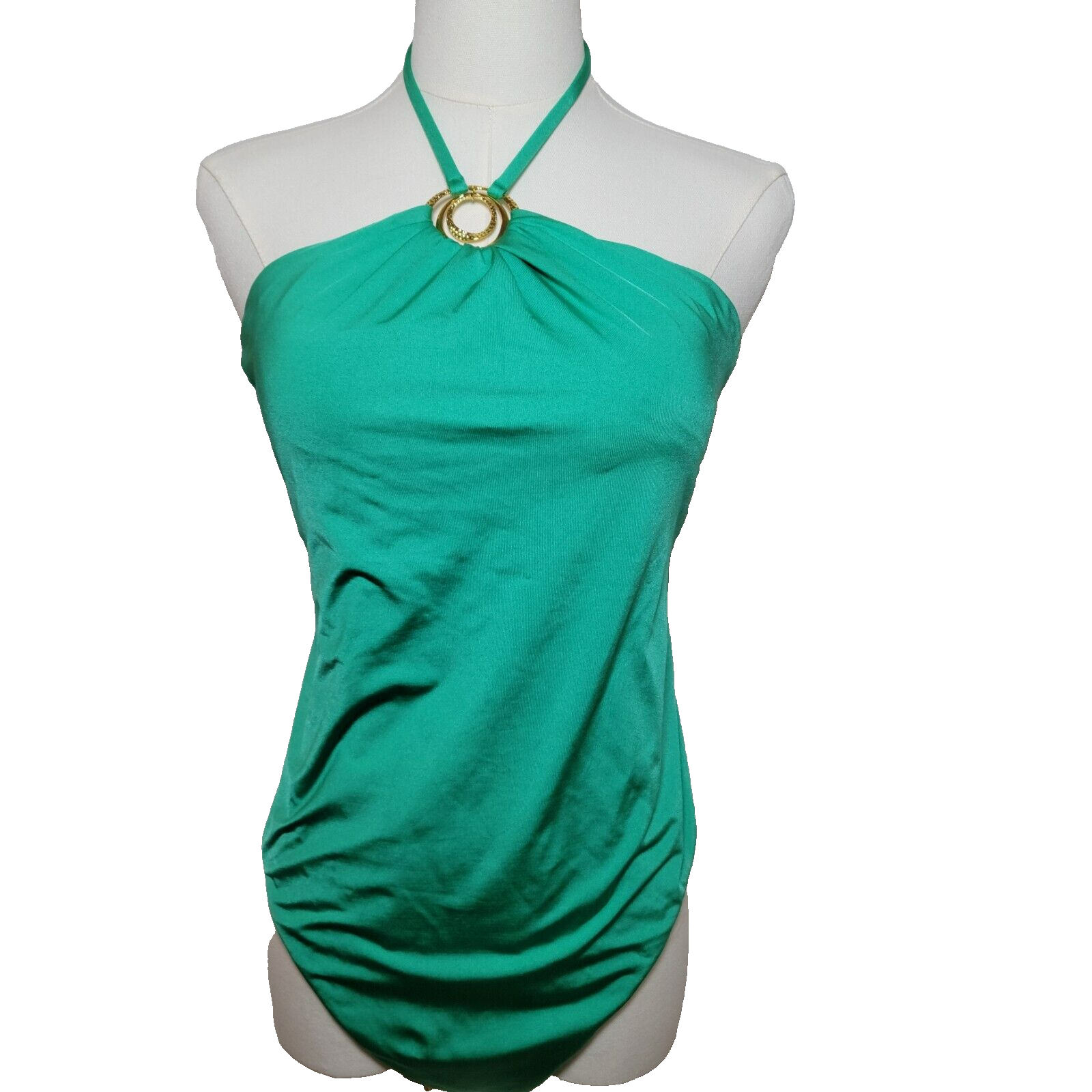 Sunshine 79 Gypset Green High Neck One Piece Swimsuit Size 12 Beach Wear