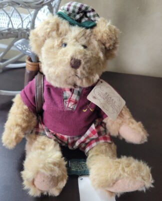 Russ Bears from the Past CHIP THE GOLFER TEDDY BEAR 7'' Plush Toy w Golf Club