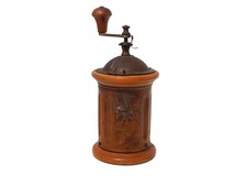 ANTICO CUCINA RARO MACINA CAFFE' IN LEGNO MARCA TRE SPADE PRIMA META' 900 ITALY