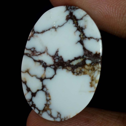 Natural Wild horse (Arizona) Magnesite Jasper Cabochon Gemstone White Red - Picture 20 of 22